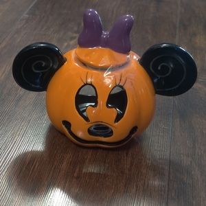 Minnie pumpkin tea light candle holder